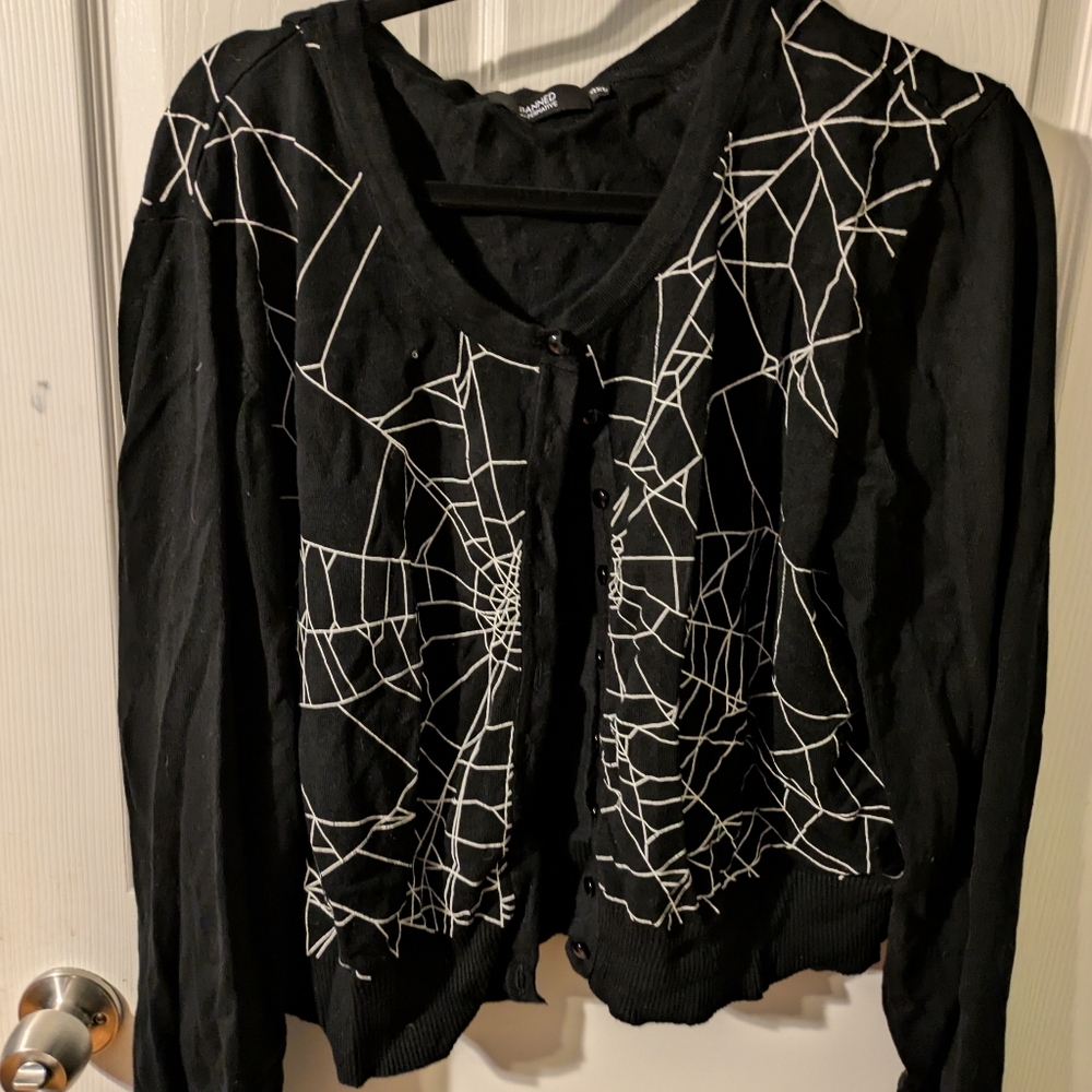 Banned Apparel Spiderweb Cardigan